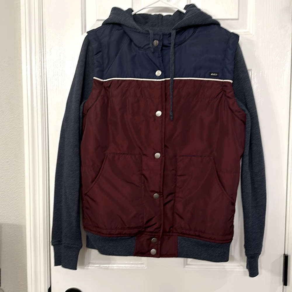 RVCA hooded jacket - cute & warm!